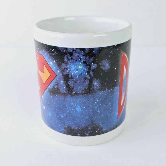 Vintage 1999 Super Dad Superman Birthday Father's Day Coffee Tea Hot Drink Mug - Picture 2 of 5